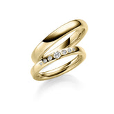 Linden Trauringe / Eheringe Weiningen mit 7 Diamanten - 1637/1638